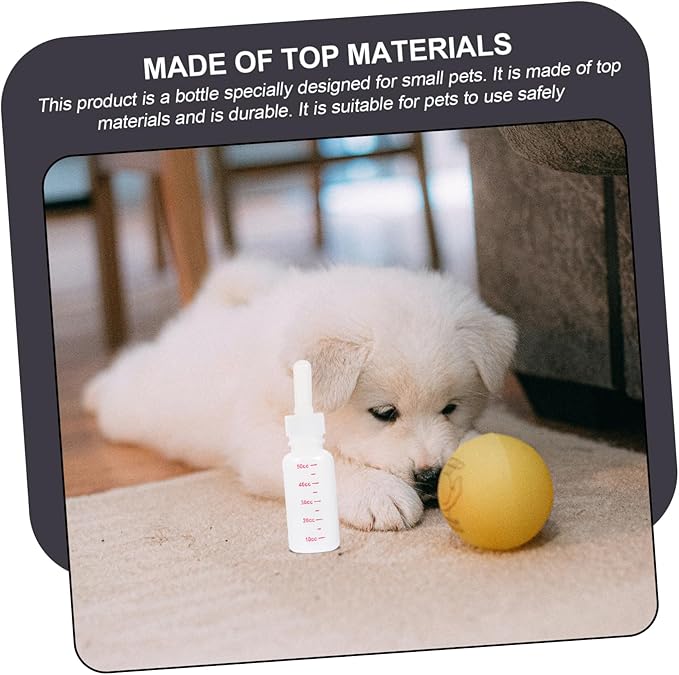 Pet Nurser Bottles Dog Bottle for Nursing 3 Pack Kitten Milk Replacement Liquids Portable Lightweight Nursing Flasks