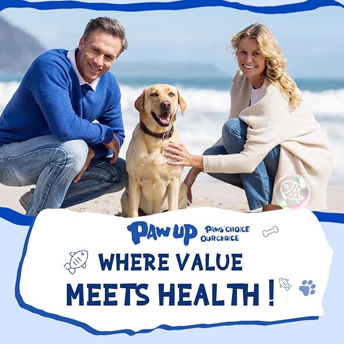 PAWUP Cod Fish Skin Braids Dog Treats Natural Dried Dog Snacks Sticks, High Omega-3 Single Ingredient Cod Skin Chews w/Taurine, 7 oz