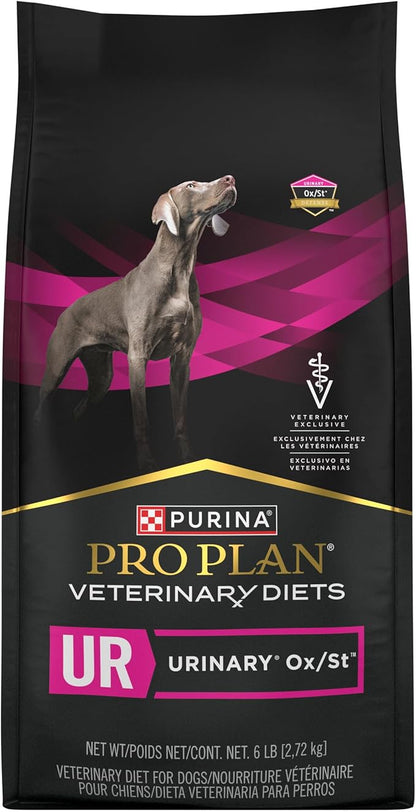 Purina Pro Plan Veterinary Diets UR Urinary Ox/St Canine Formula Dog Food Dry Kibble - 6 lb. Bag