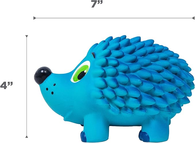 Outward Hound Tootiez Hedgehog Grunting Latex Rubber Dog Toy, Large
