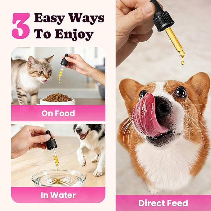 Premium Collagen for Dogs & Cats – 5 Types of Grass-Fed Collagen (I, II, III, V & X), Fast Allergy & Itch Relief Dog Colágeno with MSM, Biotin & Hyaluronic Acid – Supports Healthy Skin & Joints –120ml