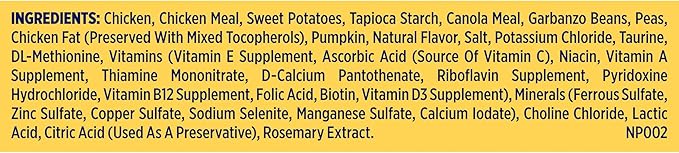 Nature's Recipe Grain Free Small Breed Dry Dog Food, Chicken, Sweet Potato & Pumpkin Recipe, 12 lb. Bag
