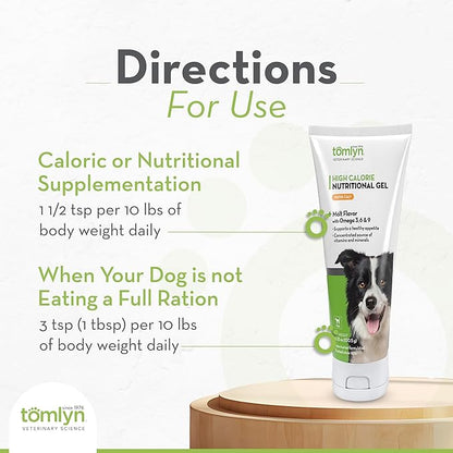 Tomlyn Nutri-Cal Malt-Flavored High-Calorie Nutritional Gel for Dogs, 4.25oz