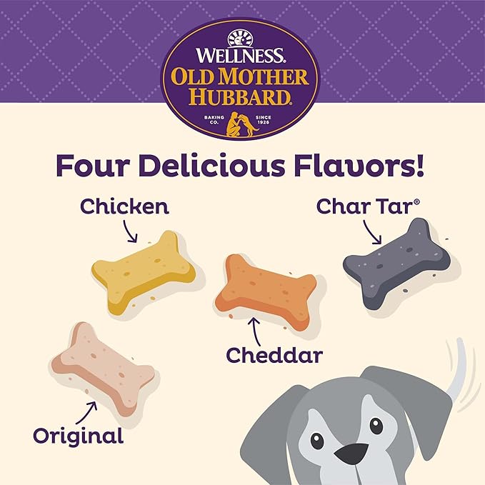 Old Mother Hubbard Wellness Original Mix Dog Biscuits, Natural, Training Treats, Four Flavors, Large Size, (3.5 Pound Bag)
