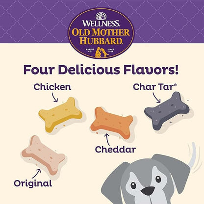 Old Mother Hubbard Wellness Original Mix Dog Biscuits, Natural, Training Treats, Four Flavors, Large Size, (3.5 Pound Bag)