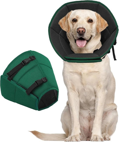 Dog Cone Collar After Surgery for Large Dogs, Adjustable Soft Cone for Dogs to Stop Licking, Professional Elizabethan Collar for Pet, Recovery Cones for Wound Healing & Hot Spots
