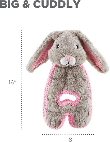 Outward Hound by Charming Pet Cuddle Tugs Bunny Plush Squeaky Dog Toy