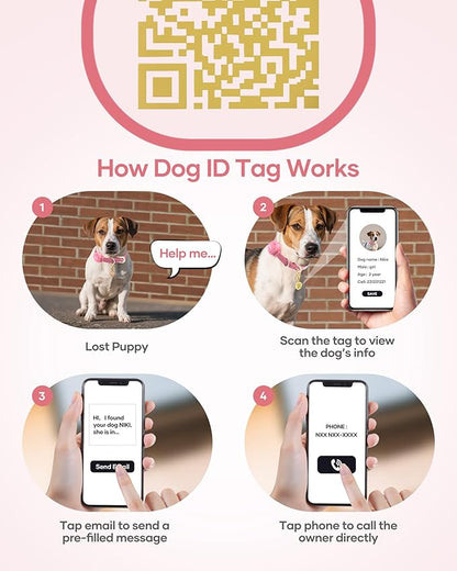 Jugbow 2-in-1 Pet ID Tag & Shock Collar for Small Dogs - 4200FT Dog Training Collar with Remote for 5-30lbs Dogs, IPX8 Waterproof Rechargeable E-Collar with Beep(1-9), Vibration(1-3), Safe Shock(0-16)