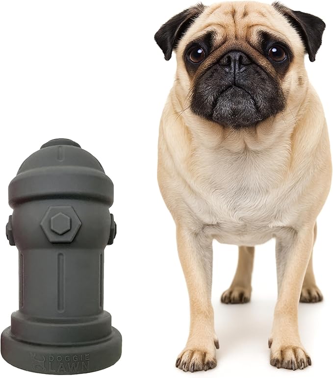 Small Dog Fire Hydrant 4x7 Silicone Soft Potty Training Aid for Small Breeds Under 10lbs Toy Breeds Indoor Outdoor Training Grey