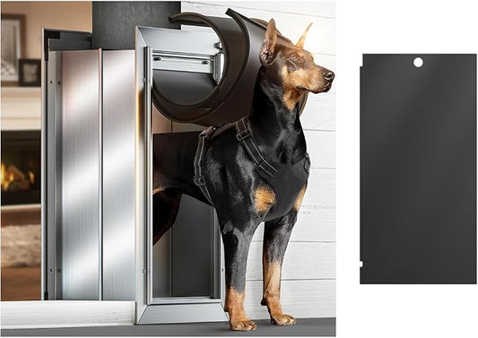 1 Pack * Aluminum Alloy Dog Door & 1 Pack * Slide-in Closing Panel
