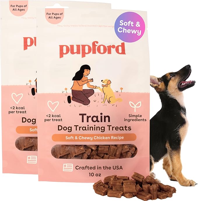 Pupford Soft & Chewy Training Treats for Dogs & Puppies (Chicken, 10 oz, 2 Pack)