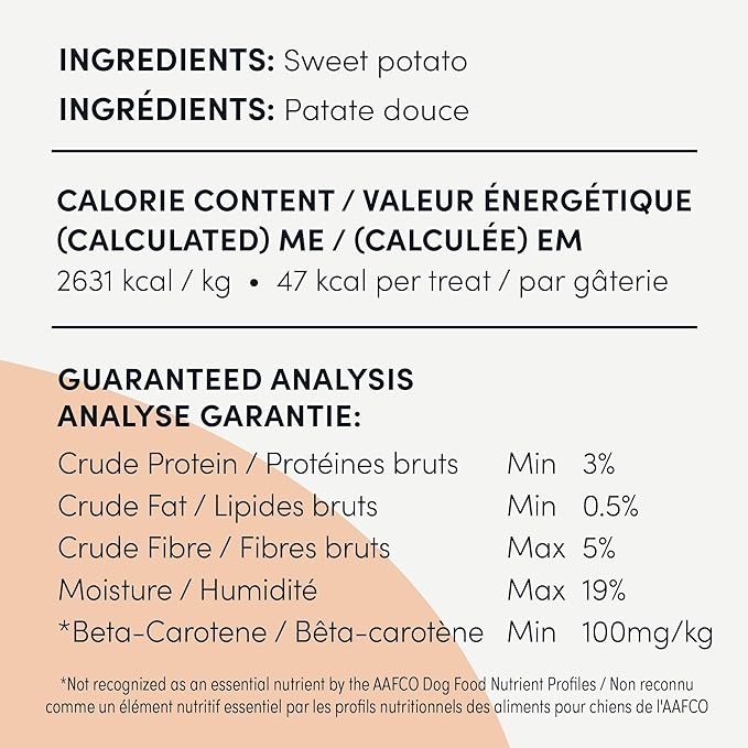 Crumps’ Naturals Sweet Potato for Pets,11.6-Ounce,(Pack of 2)