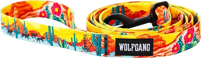 Wolfgang Heavy Duty Dog Leash, Pull-Tested to Over 800 lbs for Walking & Training, PackLeader Print, Large