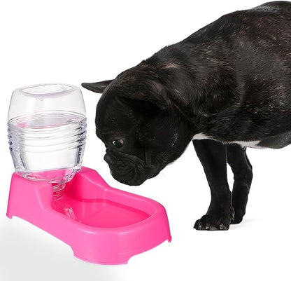 Dog Water Feeder Auto Dog Feeder Pet Food Dispenser Pet Drinking Tool Water Bottle Puppy Puppy Stuff Cat Bowl Supplies Pink Cat Food