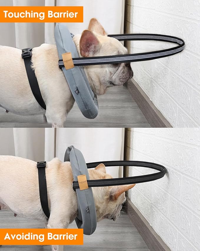 Blind Dog Bumper,Harness Guiding Device for Blind Dog,Pet Anti-Collision Ring for Protective&Build Confidence,Blind Dog Accessories-