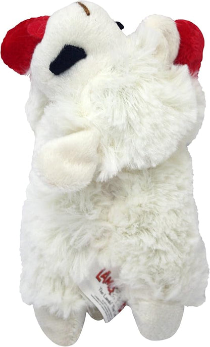 Multipet Lamb Chop Dog Plush Toy - Squeaky Toy for All Dogs - Extra Soft Plush - Stuffed Animal Dog-Toy for Cuddling & Playing - Cute Pet-Toy (6",Cream),(Pack of 3)
