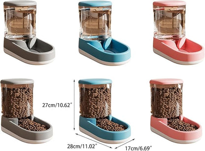 Transparent Pet Feeding Bowl Dog Feeder Small Dog Drinking Bowl Large Capacity Antislip Water Dispenser Pet Supply