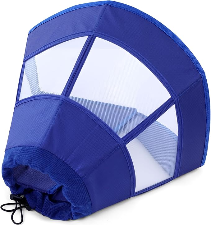 Dog Cone Collar Soft Adjustable Cone for Dogs to Stop Licking Dog Recovery E-Collar for Small Medium Large Dogs After Surgery Alternative(Blue, XL)