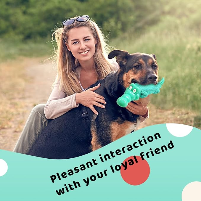 Fuufome Large Dog Chew Toys for Aggressive Chewers： Almost Indestructible Dog Toy to Keep Them Busy & Reduce Boredom-Gift Toys for Small Medium, Large Breed
