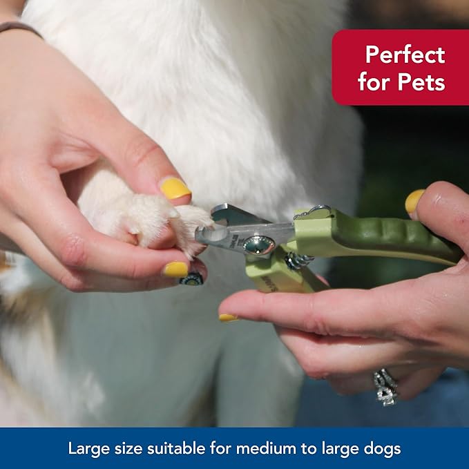 Coastal Pet Safari Professional Dog Nail Trimmer - Dog Nail Clippers for Grooming - Dog Claw Care for Small & Large Dogs - Nail Trimmer - Pet Supplies for Dog Grooming - Standard, 5" x 1.5"