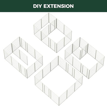 FXW Homeplus Unleashed Indoor Dog Playpen - Stress-Free and Safe Play, Heavy Duty 45 Inch 12 Panels with Connectors (Pack of 2) for Puppy and Small Dogs, White│Patented