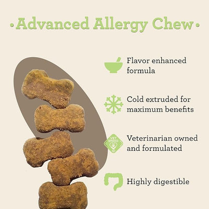 VetPro Advanced Allergy and Itch Support for Dogs - Supports Seasonal Allergies, Itchy Skin, & Immunity - Enhanced with Salmon Oil, Probiotics & Colostrum for Allergies, Immune Support, & Gut Health