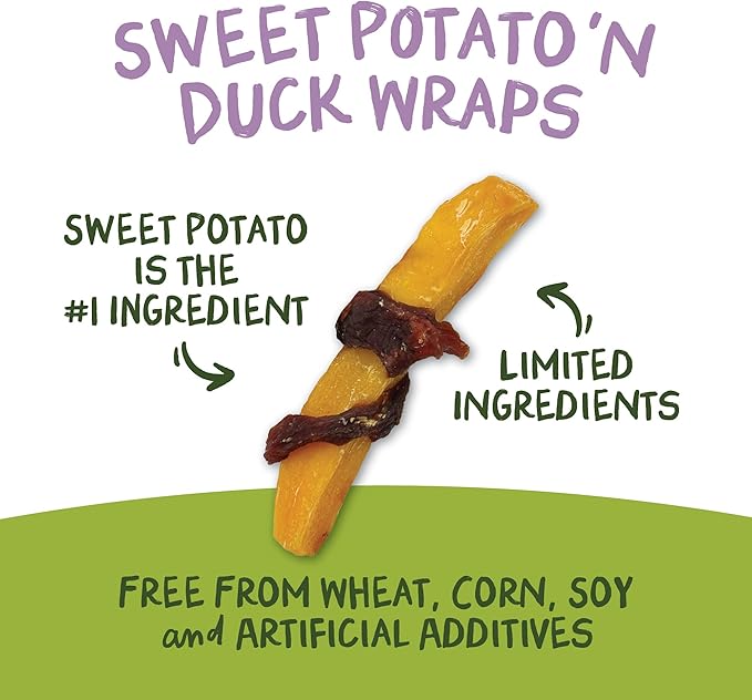 Pet 'n Shape Sweet Potato Chews Jerky Dog Treats - 8 Ounce