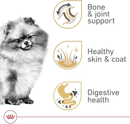 Royal Canin Breed Health Nutrition Pomeranian Adult Dry Dog Food, 10 lb Bag