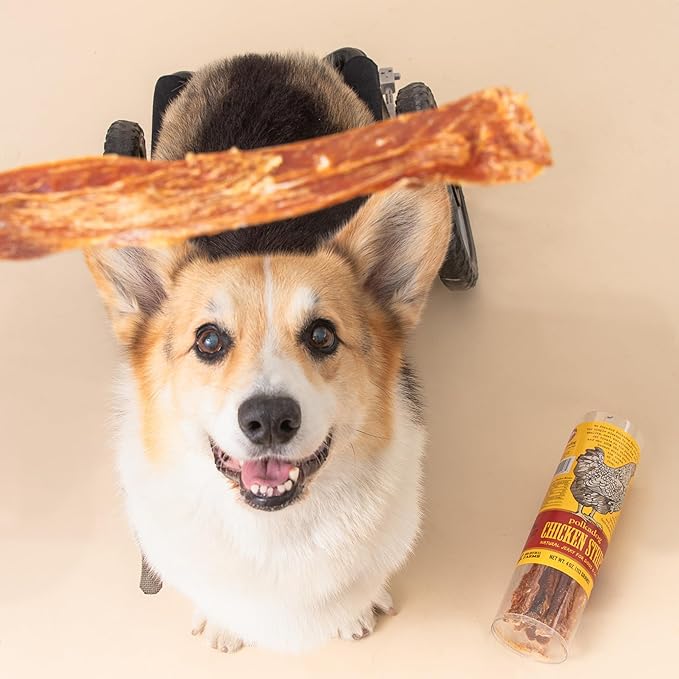 Polka Dog Bakery Chicken Strip Jerky Dog Treat, 4-Ounce