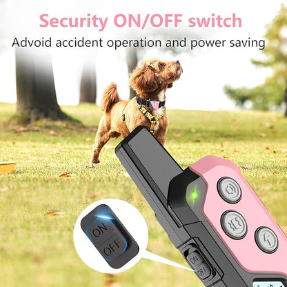 Shock Collar for Dogs, Dog Training Collar with Remote Control for 2 Dogs, 3 Training Modes with Beep, Vibration and Satic, Waterproof, Rechargeable for Large Medium Small