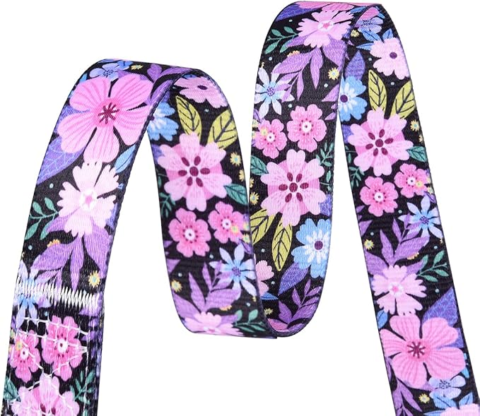 Mihqy Dog Collar with Bohemia Floral Tribal Geometric Patterns - Soft Ethnic Style Collar Adjustable for Small Medium Large Dogs(Floral Pink,XS)