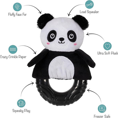 Fringe Studio Rubber Dog Toy, STU-Panda-OUS!, Pet Shop Collection (519081)