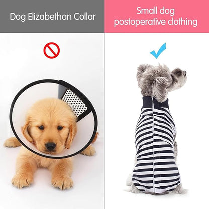Coppthinktu Dog Surgery Recovery Suit for Dogs Cat Dog Onesie, Dog Recovery Suit Female for Small Medium, Pet Surgical Neuter Post-Surgery Suit E-Collar Alternative Anti Licking Abdominal Wounds