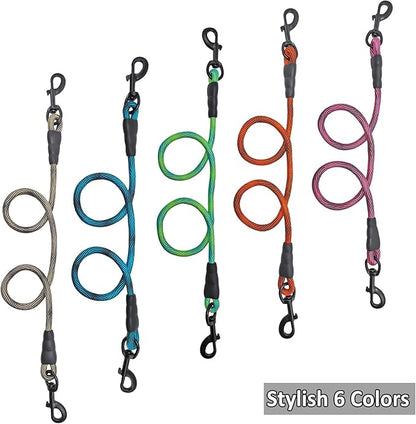 BTINESFUL 3FT Dog Tie Down, Nylon Rope Short Dog Tether Indoor Training Safety Vehicle Tether for Large Medium Strong Puppy (Pink Black)