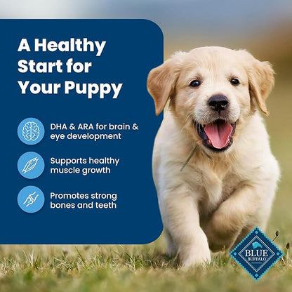 Blue Buffalo Life Protection Formula Puppy Dry Dog Food with DHA and ARA, Made with Natural Ingredients, Chicken & Brown Rice Recipe, 34-lb Bag