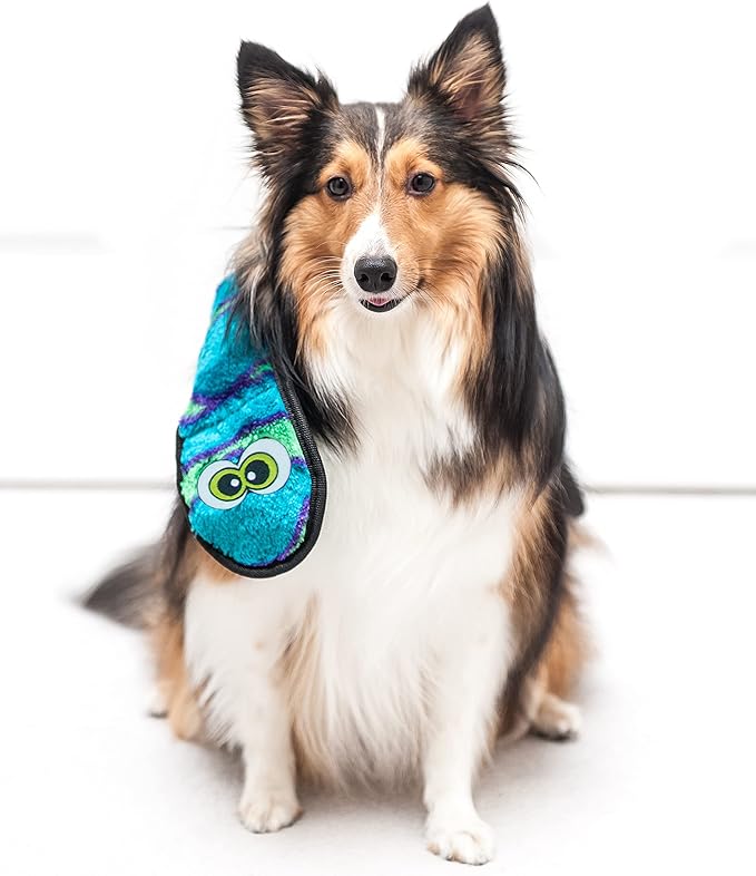 Outward Hound Durablez X-Large Snake Stuffing-Free Squeaky Plush Dog Toy for Puppies & Dogs - Interactive, Soft Yet Tough, No Mess, Jumbo Squeaker, Long-Lasting Play, 40 inch, Orange