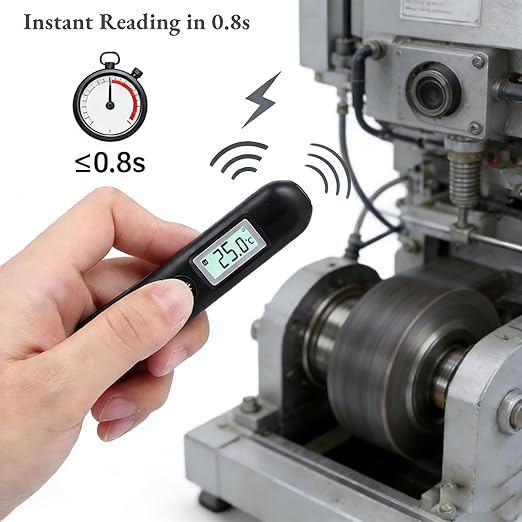 AUNMAS Non Contact Digital Infrared Thermometer with Targeting, Pocket Temperature Pen with LCD Screen, High Accurate Handheld Temperature Measurement for Industrial and Laboratory Settings