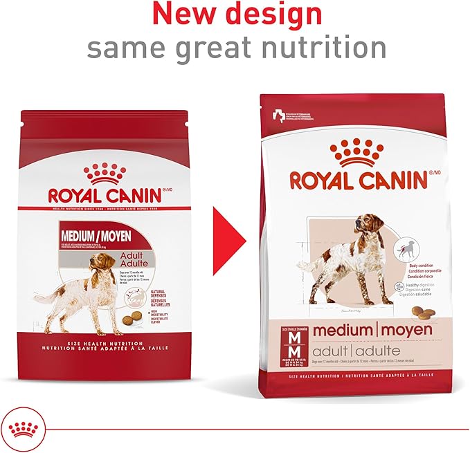 Royal Canin Size Health Nutrition Medium Adult Dry Dog Food, 40 lb Bag