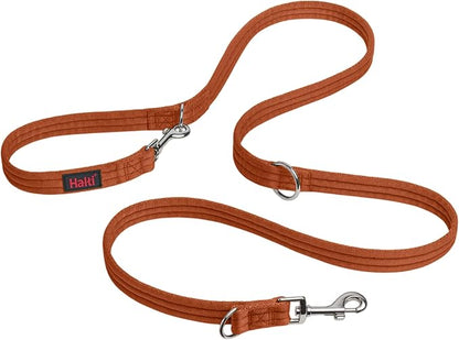 Halti Training Leash - Multifunctional Double-Ended Dog Leash, Ideal for Anti-Pulling Dog Training. Lightweight & Durable. Suitable for Medium to Large Dogs & Puppies (Size Large, Burnt Orange, 2m)