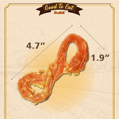 Gootoe Turkey Tendons for Dogs –All-Natural, Hypoallergenic Dog Treats, Rawhide Alternative, Long Lasting Puppy Chews, Healthy Dog Treats for Medium Breeds, Rope (M), 16 oz Pack (1 lb)