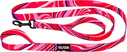 Wolfgang Heavy Duty Dog Leash, Pull-Tested for Walking & Training, MarbleSwirl Print, Dual Handle Large