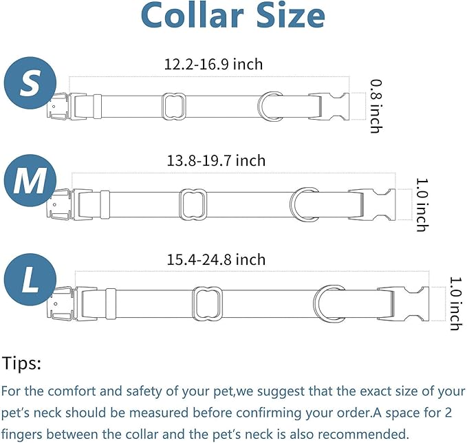 Dog Collar and Leash Set.Soft and Easy to Clean Vegan Leather with Rose Gold Metal Buckle for Small Medium Large Dogs (Grey, M(13.8"-19.7"))