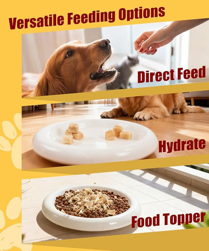 Freeze Dried Chicken Dog Treats Cat Treats, Single Ingredient Raw Chicken PetTreats, Training Treats, Food Meal Topper, Rawhide Free Freeze Dried Chicken High Protein, 5.6oz