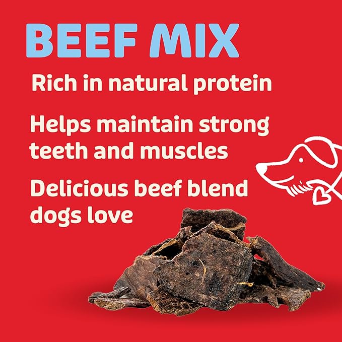 Lovie Beef Liver and Lung Dog Treats - Dehydrated Air Dried Soft Bites, High Protein, Two Ingredients, All Natural, 16 oz.