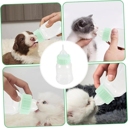 Pet Nursing Bottle Set Squeeze Milk Bottle for Puppies and Kittens Durable and Lightweight Feeding Safe Design for Small Pets