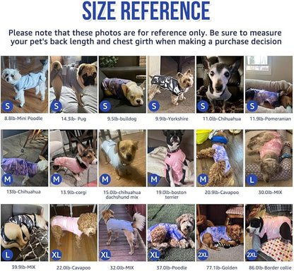 Lukovee Recovery Suit for Dogs, Zipper On Recovery Suit for Female Male Dog, Onesie Abdominal Wounds Cone E-Collar Alternative Prevent Licking Spay Recovery Suit (Camouflage, XL)