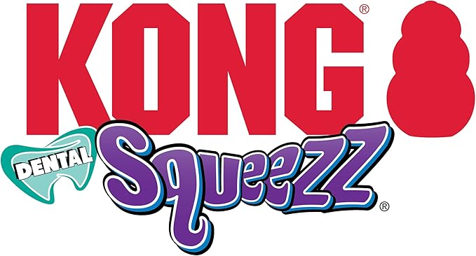 KONG Squeezz Dental Stick - Dog Toy for Cleaning Teeth - Flexible Chew Toy for Gentle & Mild Chewers - for Medium/Large Dogs