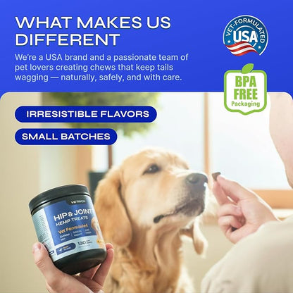 Glucosamine for Dogs - 32,500 mg per Pack with Chondroitin, MSM, Collagen - Dog Glucosamine Chews for Mobility Support - Hip and Joint Supplement for Small, Medium, Large Breeds - 130 Soft Duck Treats