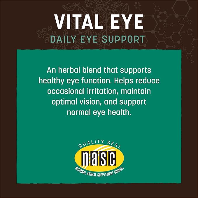 Earth Animal Apothecary Liquid Supplement - Vital Eye Herbal Remedies for Dogs & Cats - 2 fl oz