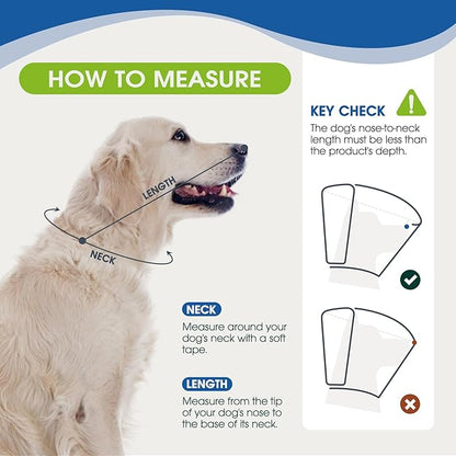 Dog Cone Collar After Surgery for Large Dogs, Adjustable Soft Cone for Dogs to Stop Licking, Professional Elizabethan Collar for Pet, Recovery Cones for Wound Healing & Hot Spots